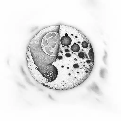 Inverted Moon With Waxing Crescent Phase And Clouds On Both Sides