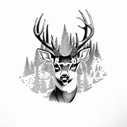 Deer In Woods