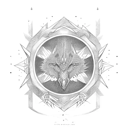 Unalome Symbol With Virgo Constalation