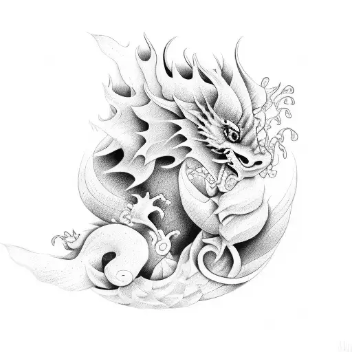 Flower With Little Dragon