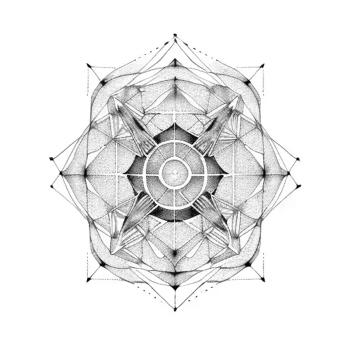 Virgo Constellation And Gemini Constellation Line Geometric