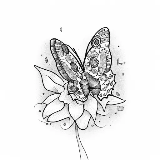 Butterfly With Word Prez In It