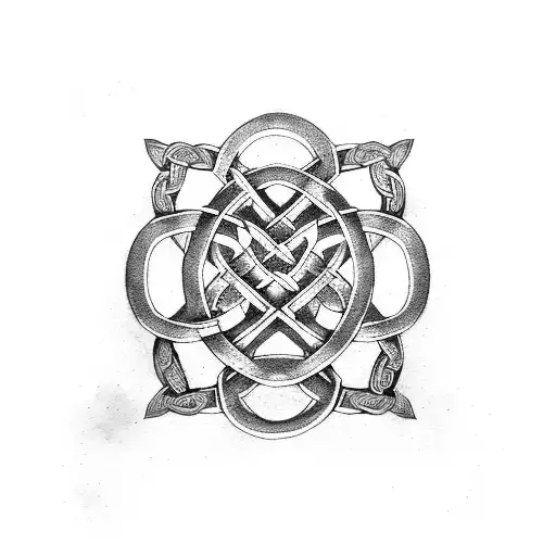 Celtic Knot Libra Scales Oak Tree Roots