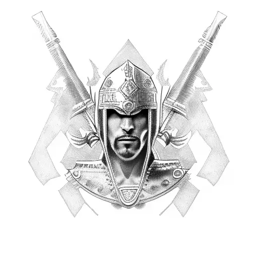 Warrior With Croatian Flag