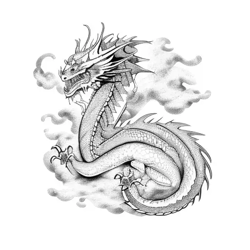 Dragon And Lightening