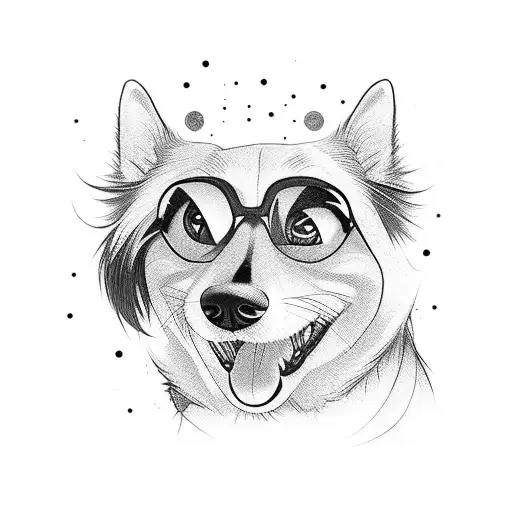 A Montage Of Iconic Cinema Scenes With A Dog And Anime Characters As The Main Focus