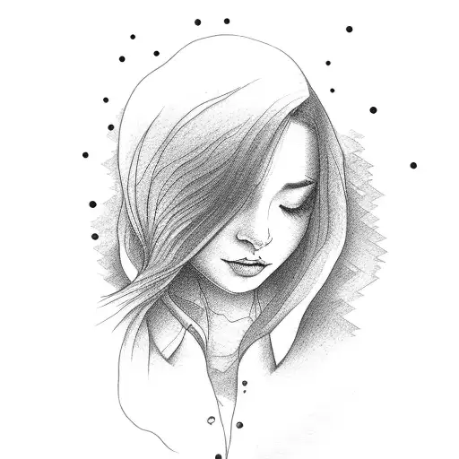 Girl Reading A Book Umder A Willow Tree