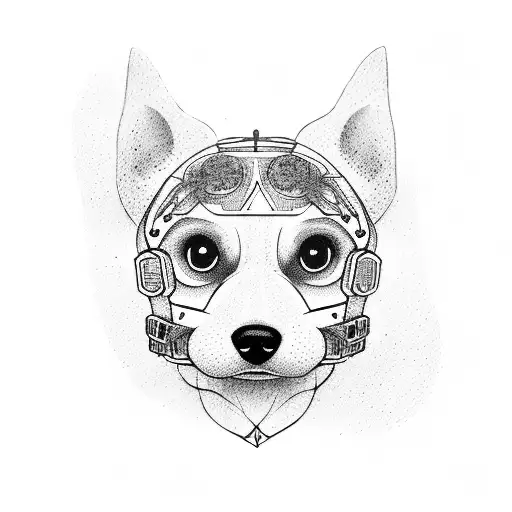 Dog In Shape Of An R