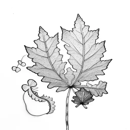 Shamrock Maple Leaf Golden Wattle Fern Feather