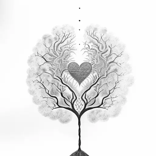 A Unique Combination Of A Sudu Heart And A Bole Tree Intertwined