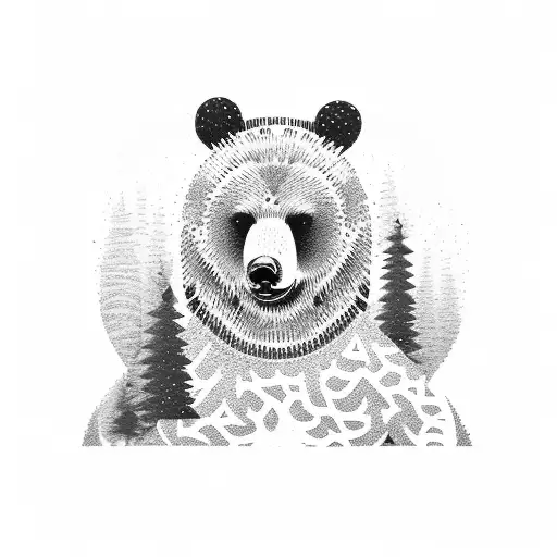 Snowboarding Bear