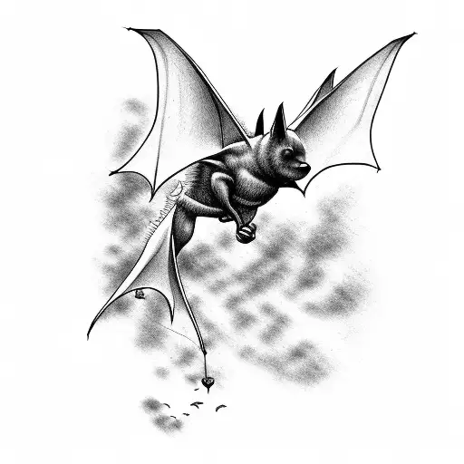 Realistic Bat Flying
