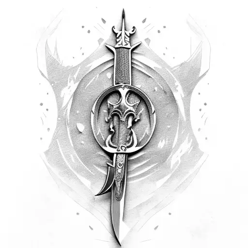 Geralt Di Rivia With Sword And Signs