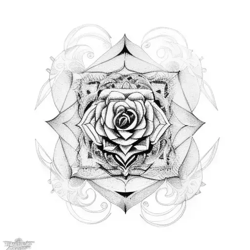 Fullhand Tattoo Designs With Mandala And Rose Designs