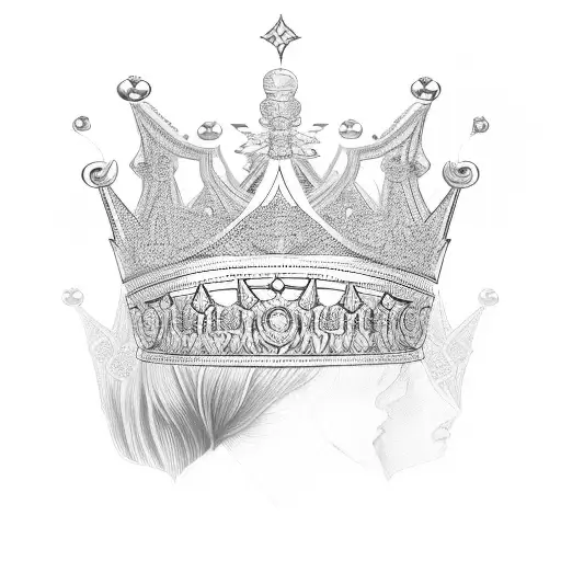 Matching King And Queen Crown