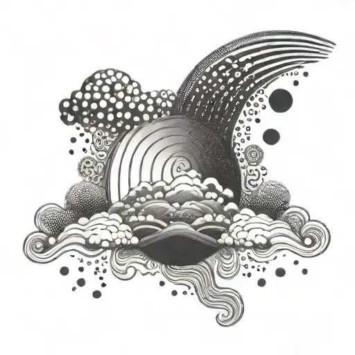 Rainbow In Black And White