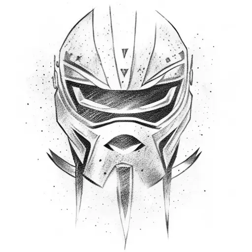 Lightning Samurai Mask With Katana