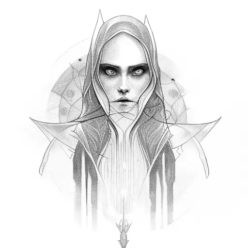 Circle Portrait With Sauron