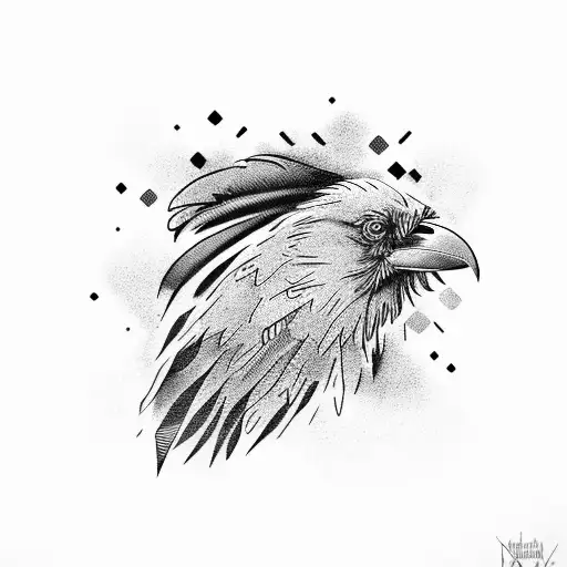 Native Artwork With Raven And The Number 2006