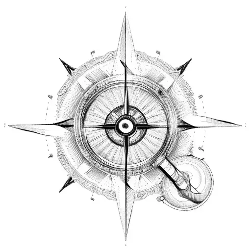 Locomotive With Compass