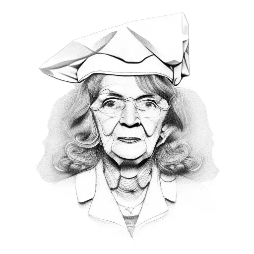 My Grandma In Her Nurses Cap