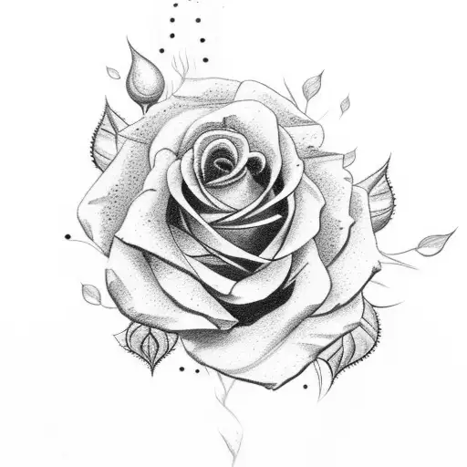 Broken Blade With Roses