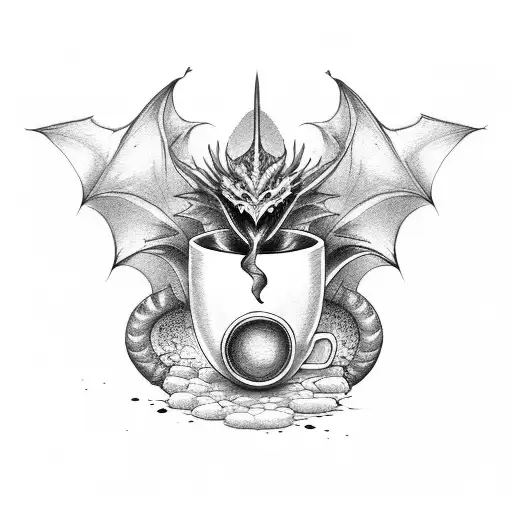 Dragon With Coffee