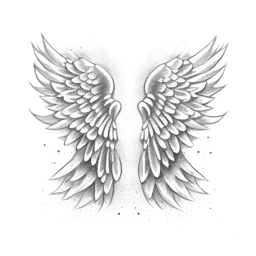 Small Angel Wings With 999