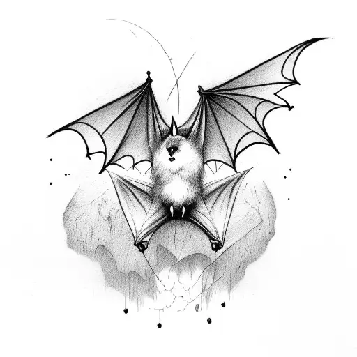 Bat Hanging From Tree