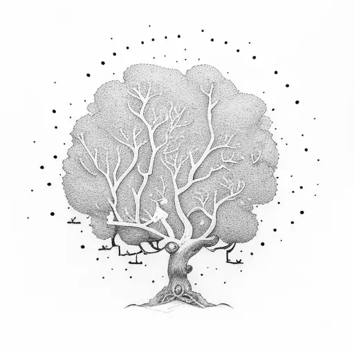 Oak Tree With Little Presents