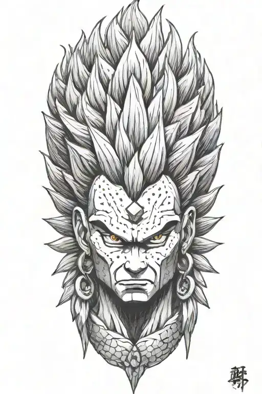 Super Saiyan With Indian Headress