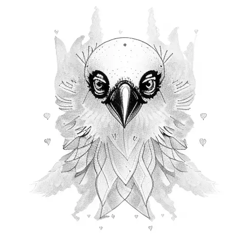 Crow Holding A Heart