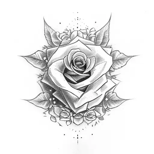 Cross With Roses On It And John 14 Written In Script