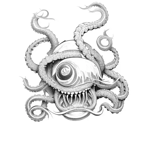 Kraken Tearing Down A Boat