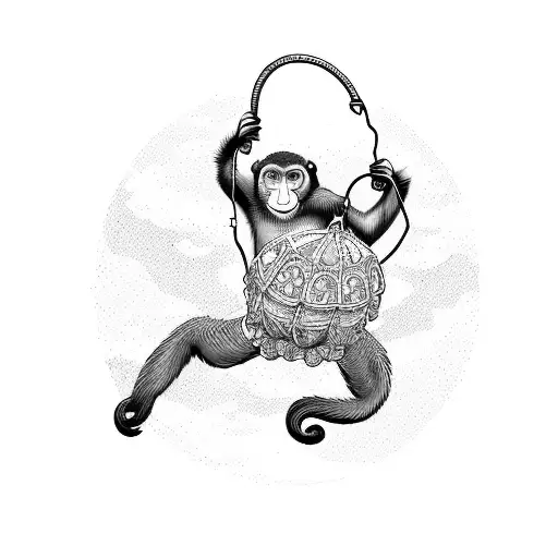 Parachuting Monkey