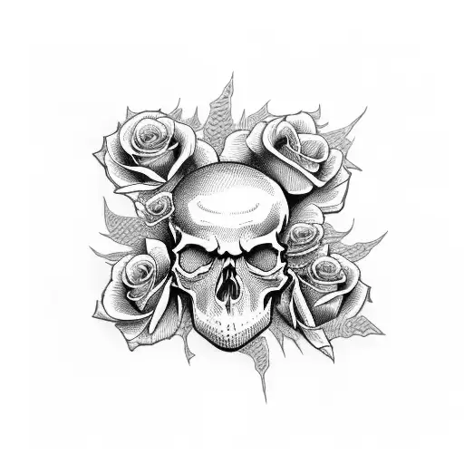 Skull And Roses