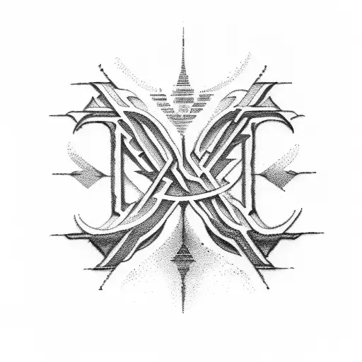 Aeonic Word In Ancient Font