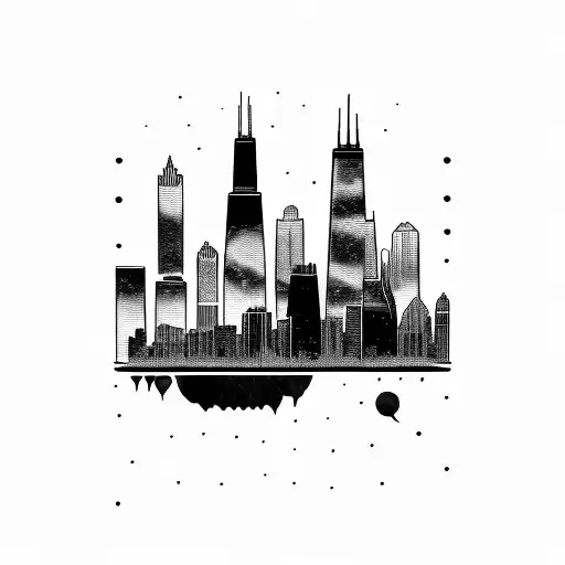 Chicago Skyline Outline