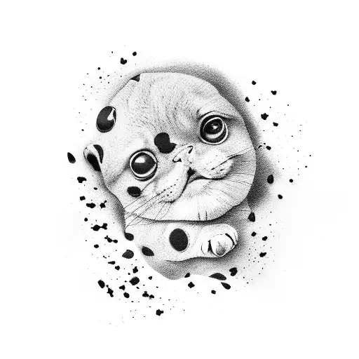 Chocolate Chip Cookie With Baby Footprints On Front