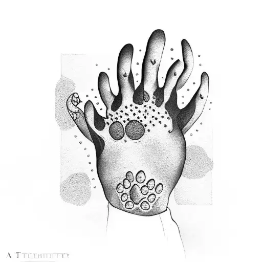 A Dog Paw With A Hearth