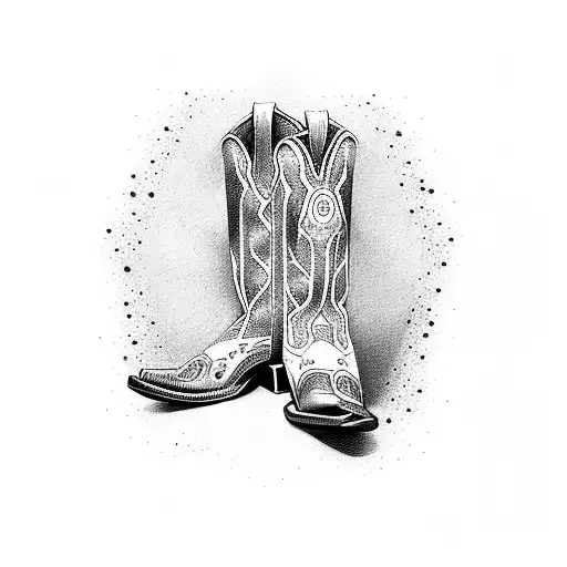 Saddle And Cowboy Boots
