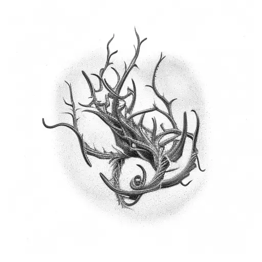 Thorny Tendril On Rib