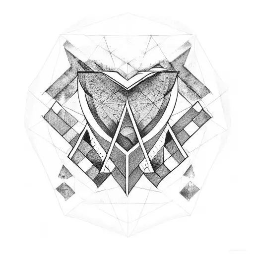 Triangle With Heart Intertwined And Faded Russian Flag As Background