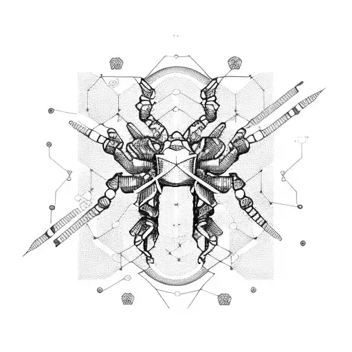 Scorpio Constellation Formed By Interconnected Circuit Boards