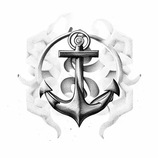 Anchor With Hidden Letter A