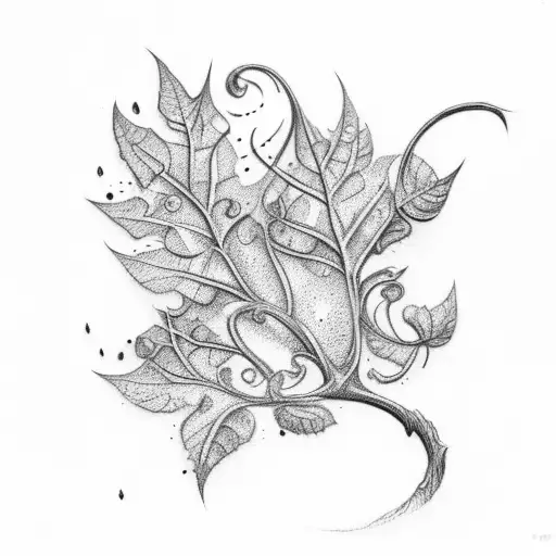 Small Vine With One Leaf Dying And The Word Precious