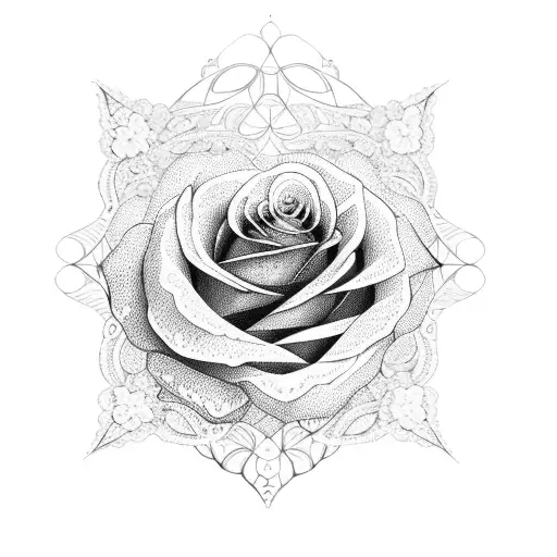 Rose Vector Lace Paisley Lace