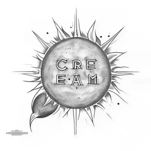 Create A Tattoo With The Name Rantie And A Picture Of The Sun And Signs Of Freedom