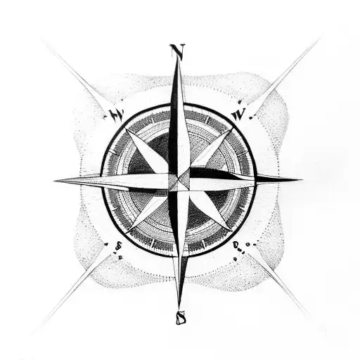 Minimalist Compass Pointing South East