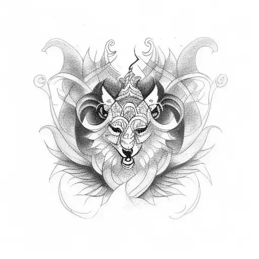 Genrate A Tatto With Word Dharma Karma Moksh